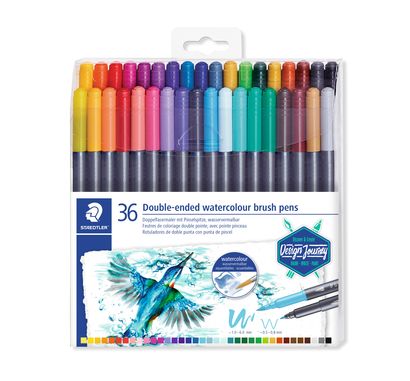 Staedtler Double-ended watercolour brush pen 3001 TB36