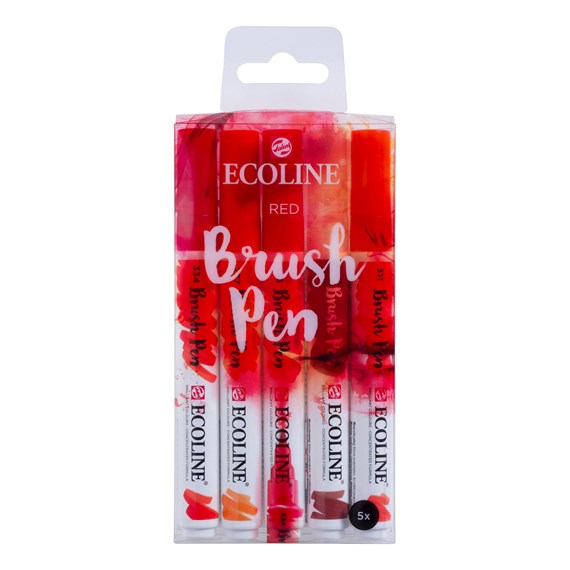 Ecoline Brush Pens - Red Set 11509903