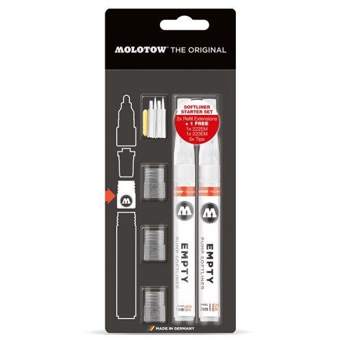 Molotow Set Refill Extension Empty Marker 200.505