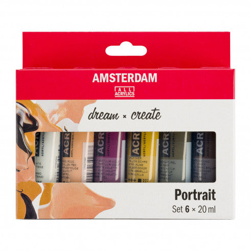 Amsterdam Acrylic Portrait Set 6x20ml