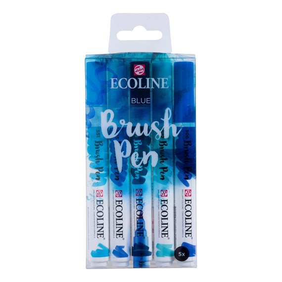 Ecoline Brush Pens - Blue Set 11509905