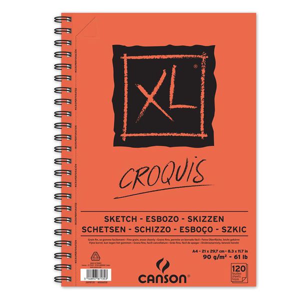 Canson Croquis XL 90g - Left Spirals