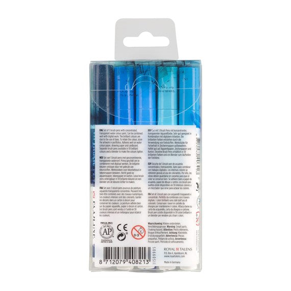 Ecoline Brush Pens - Blue Set 11509905