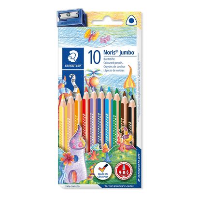 Staedtler Coloured Pencils Jumbo 10pcs