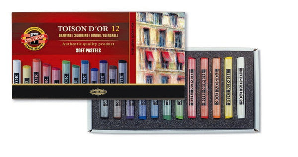 Koh-I-Noor Artist's Soft Pastel Pencils (Set of 12)