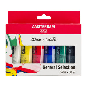 Amsterdam Acrylic Set General Selection 6x20ml