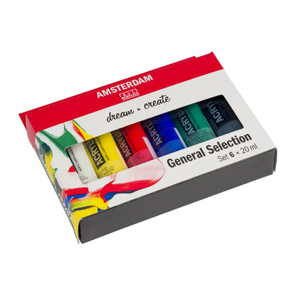 Amsterdam Acrylic Set General Selection 6x20ml