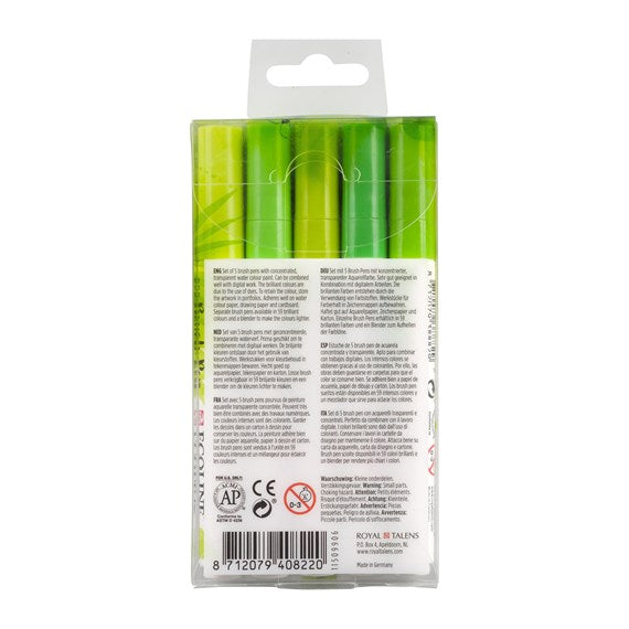 Ecoline Brush Pens - Green Set 11509906