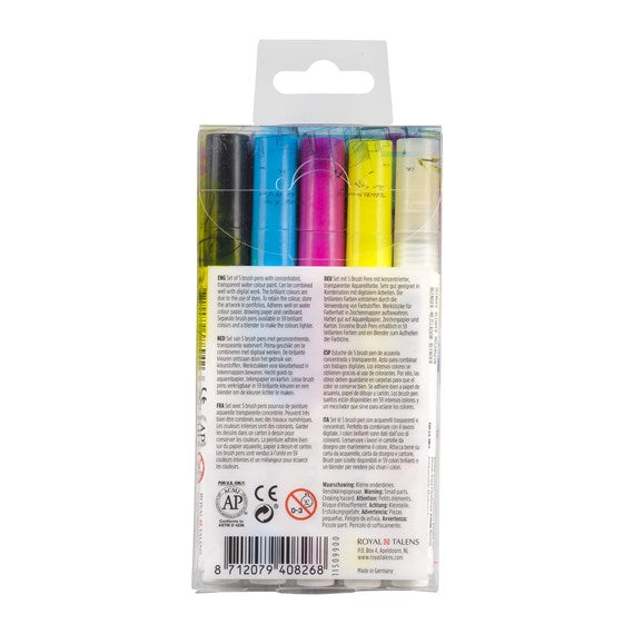 Ecoline Brush Pens - Primary Set 11509900