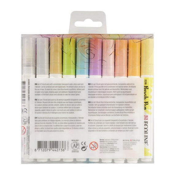 Ecoline Brush Pen Set - Pastel Colours (Pack of 5), 11509901