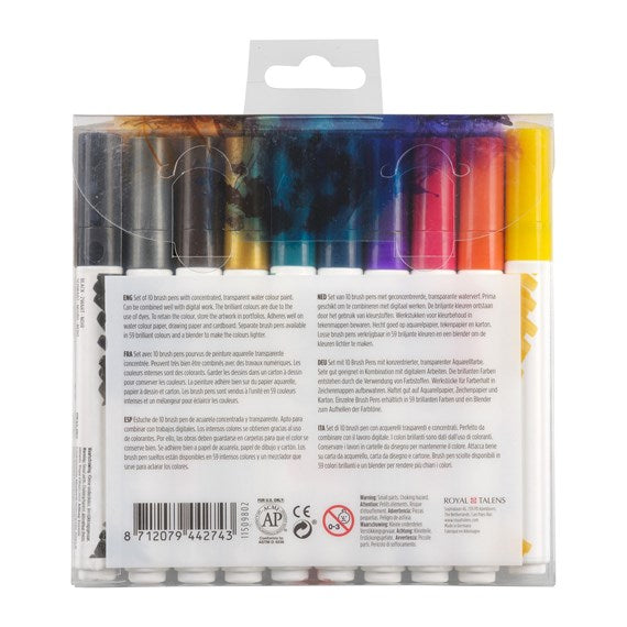 Ecoline Brush Pens - Dark Set 11509802