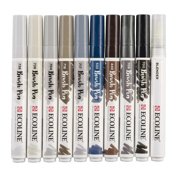 Ecoline Brush Pens - Grey Set 11509805