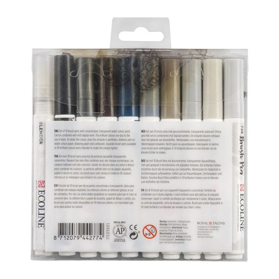 Ecoline Brush Pens - Grey Set 11509805 – TALENS-AMARE