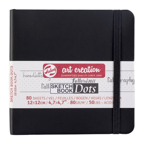 Art Creation Sketchbook With Dots 12x12