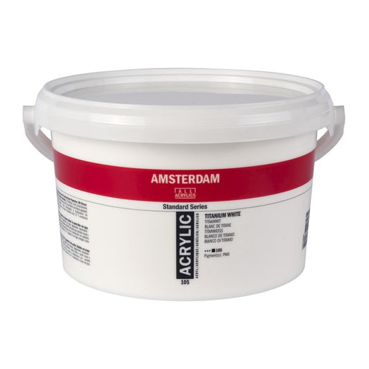 Amsterdam Acrylic Bucket 2500 ml Titanium white 105