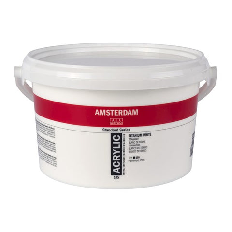 Amsterdam Acrylic Bucket 2500 ml Titanium white 105