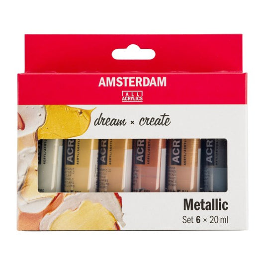 Amsterdam Acrylic Metallic Set 6x20ml