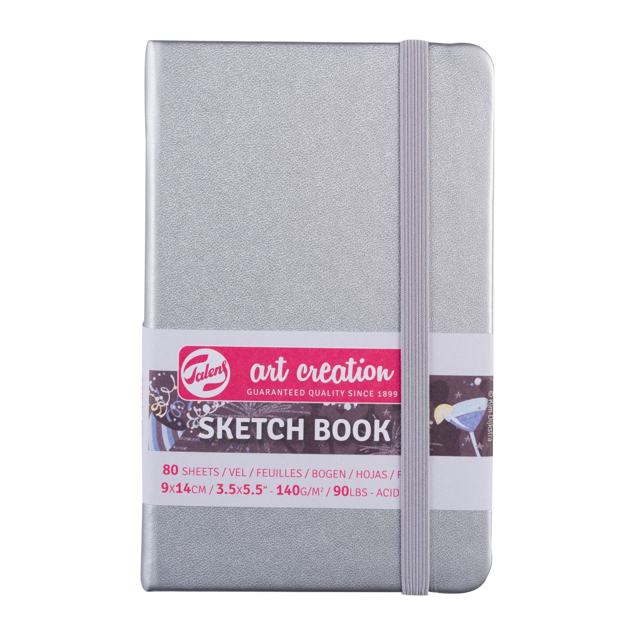 Art Creation Sketchbook Shiny Silver 9x14