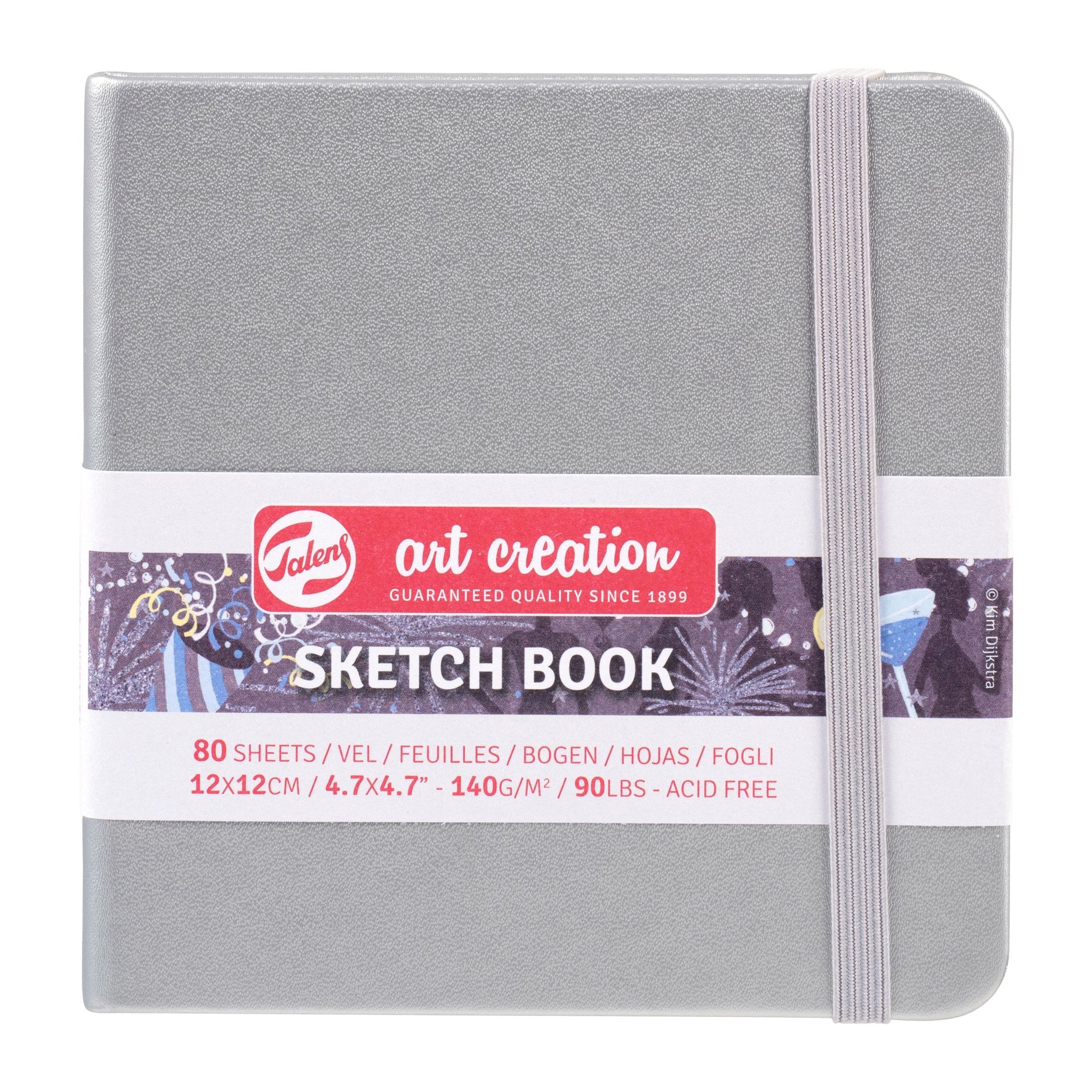 Art Creation Sketchbook Shiny Silver 12x12