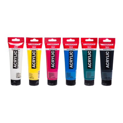 Amsterdam Standard Series acrylic paint classroom set | 6 x 120 ml