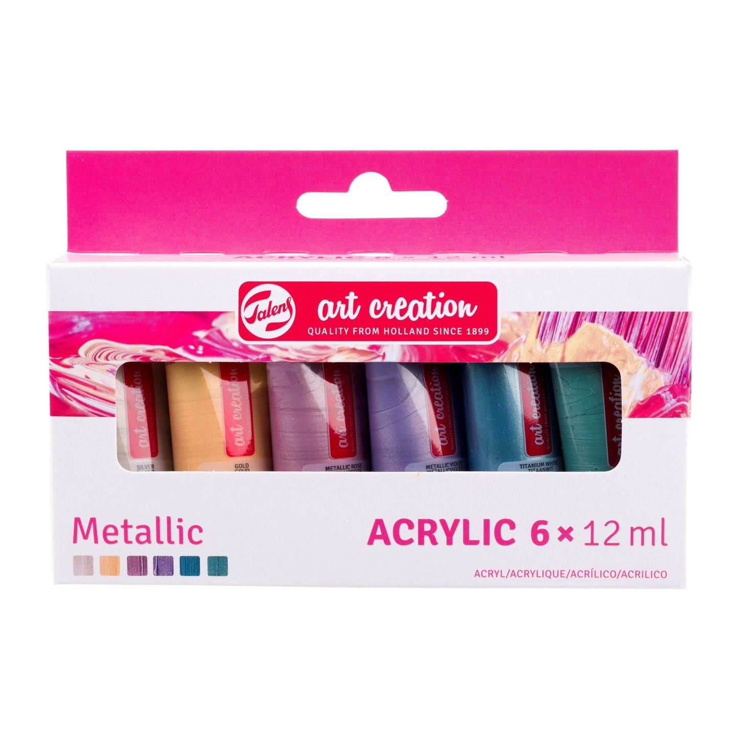 Art Creation Acrylic colour set Metallic | 6 x 12 ml