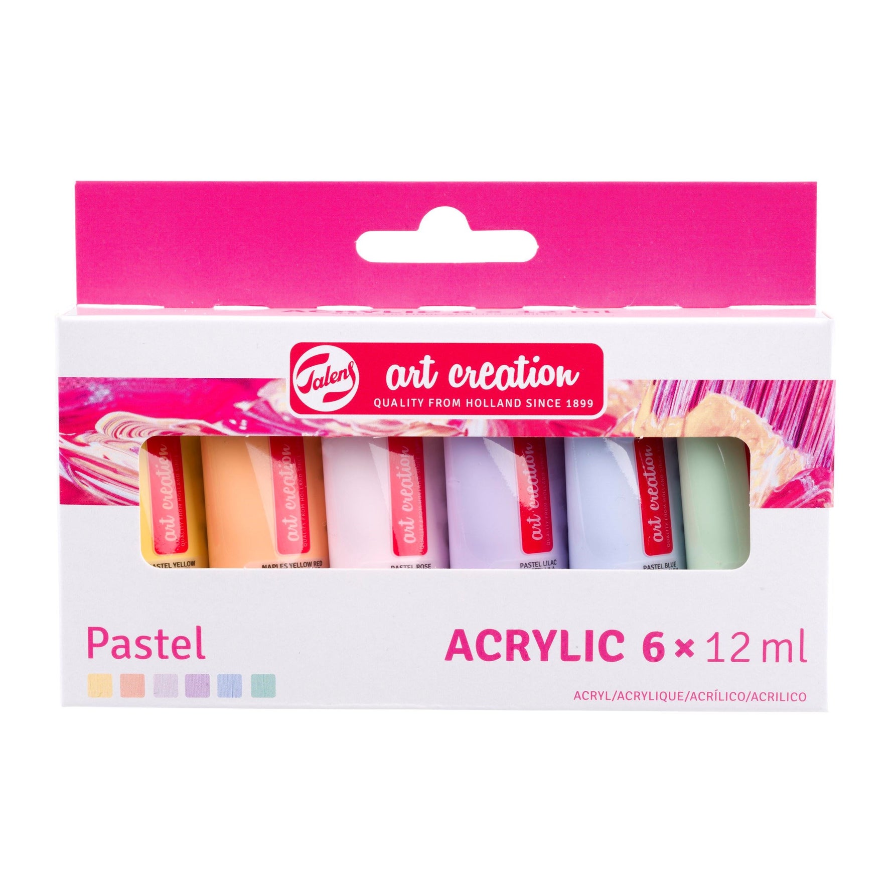 Art Creation Acrylic colour set Pastel | 6 x 12 ml
