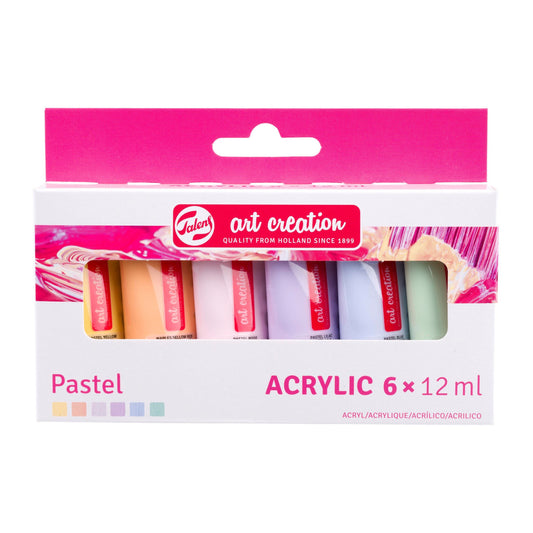 Art Creation Acrylic colour set Pastel | 6 x 12 ml