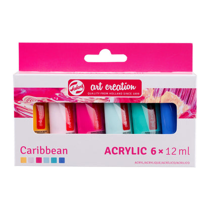 Art Creation Acrylic colour set Caribbean | 6 x 12 ml