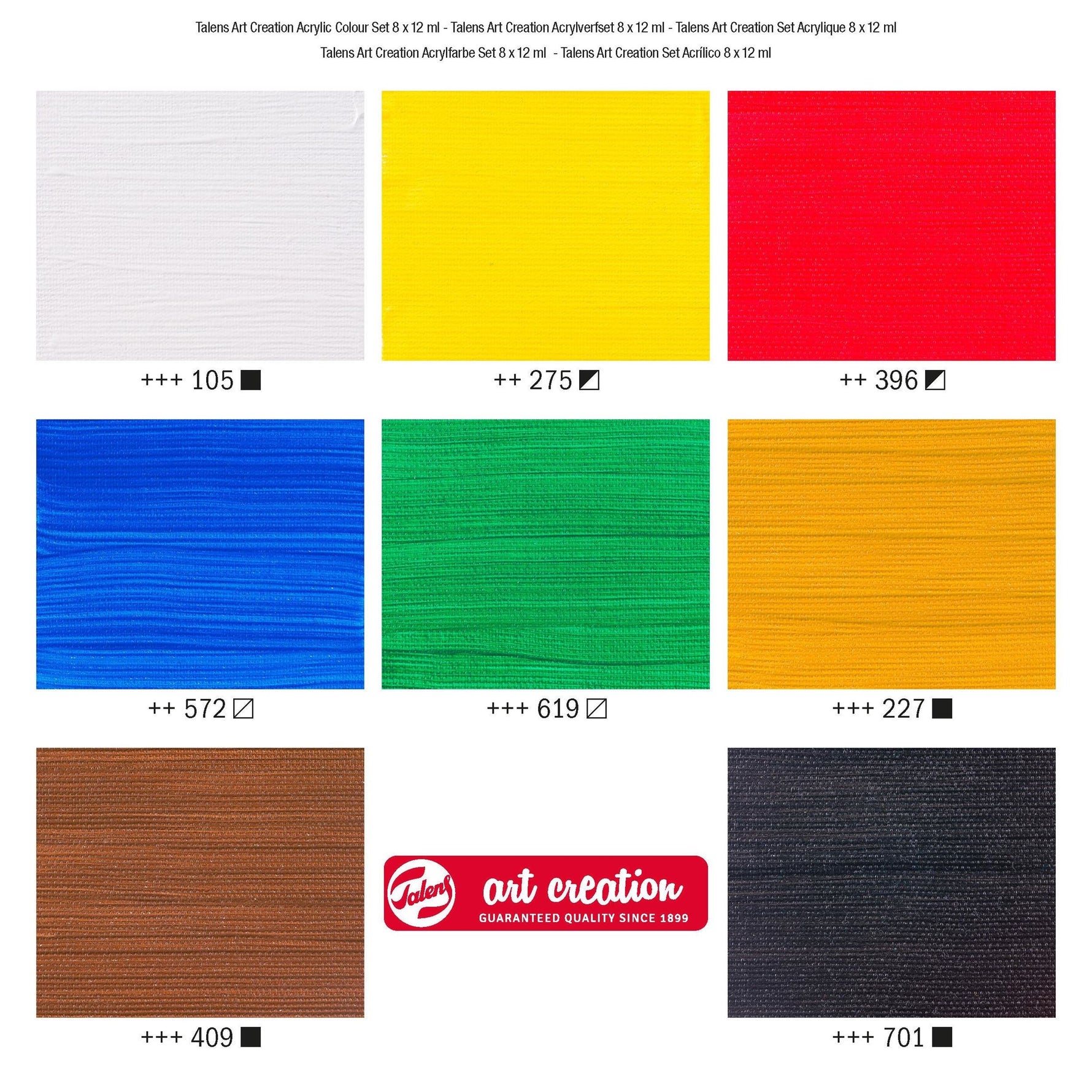 Art Creation Acrylic colour set | 8 x 12 ml