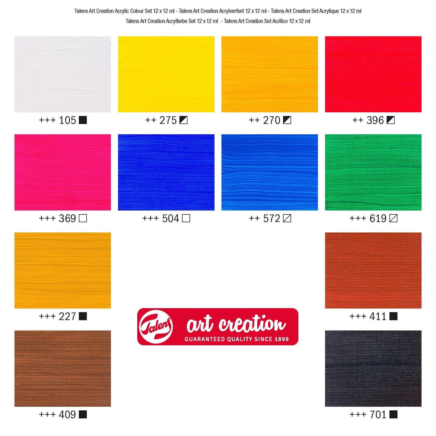 Art Creation Acrylic colour set | 12 x 12 ml