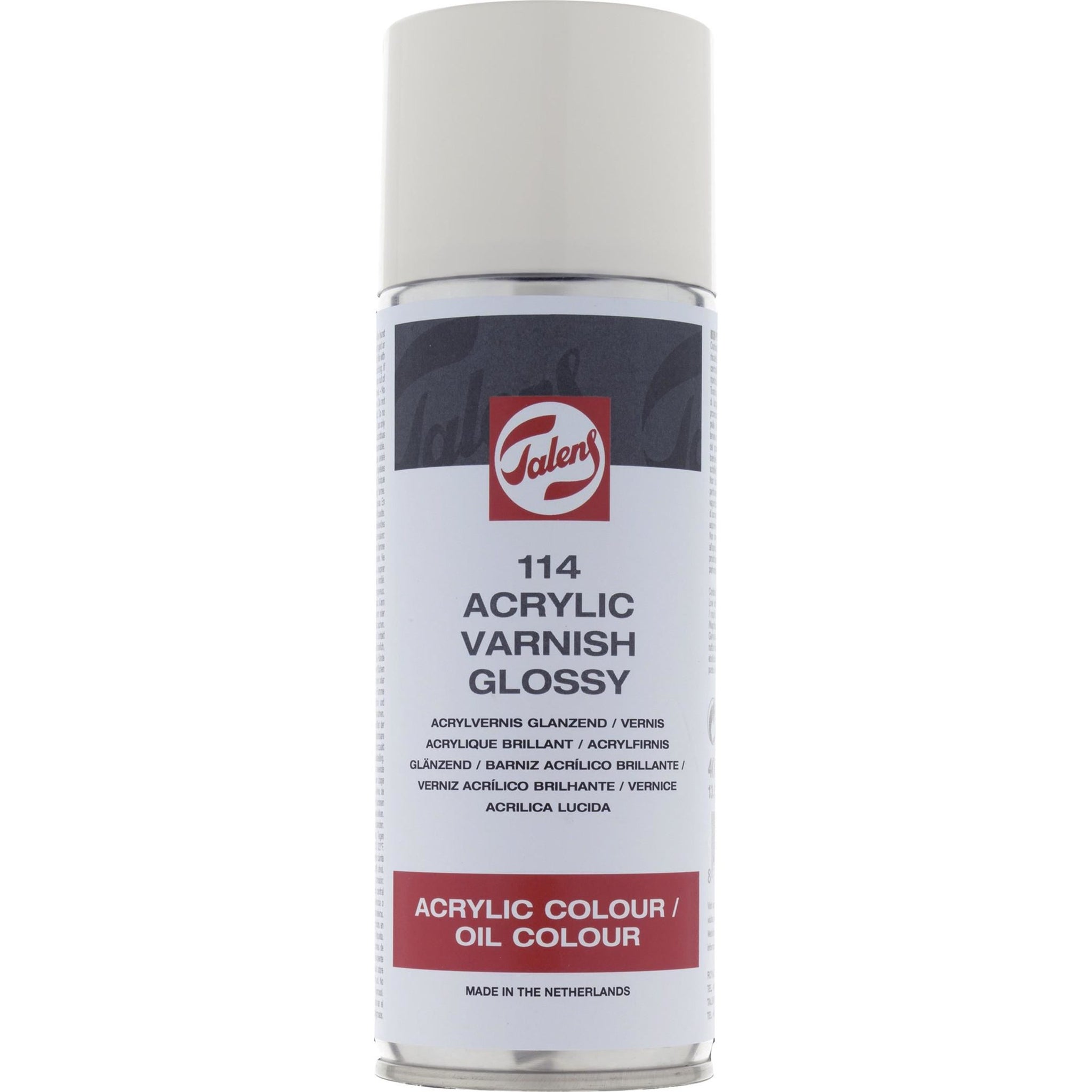 Talens Acrylic Varnish Glossy 114 Spray Can 400 ml