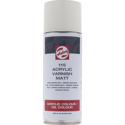 Talens Acrylic Varnish Mat 115 Spray Can 400 ml