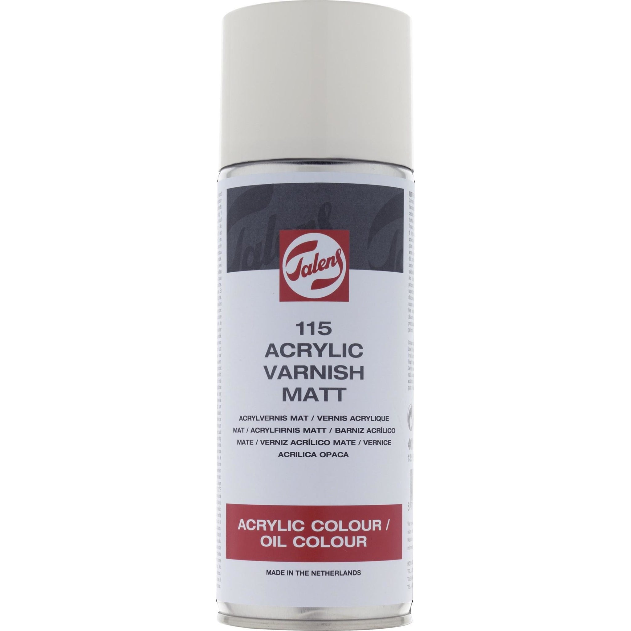 Talens Acrylic Varnish Mat 115 Spray Can 400 ml
