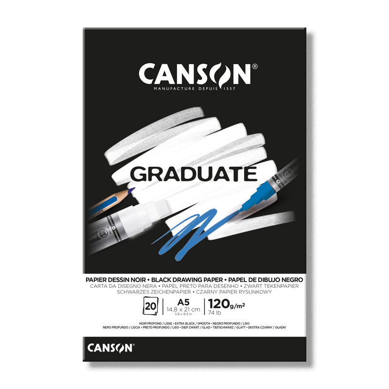 Canson Graduate Black Drawing Paper