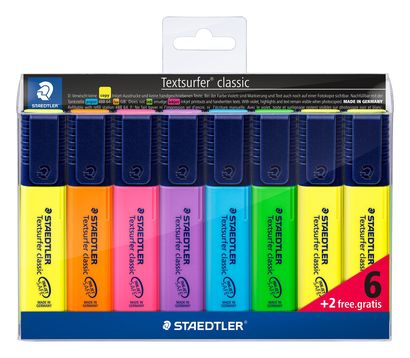 Staedtler Highlighter Set 6+2pcs