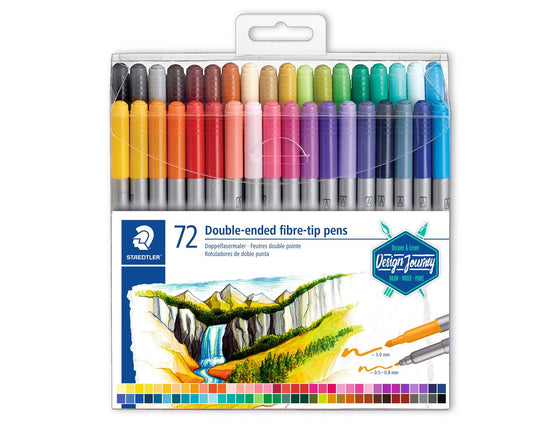 Staedtler Double-ended fibre-tip pen 72pcs