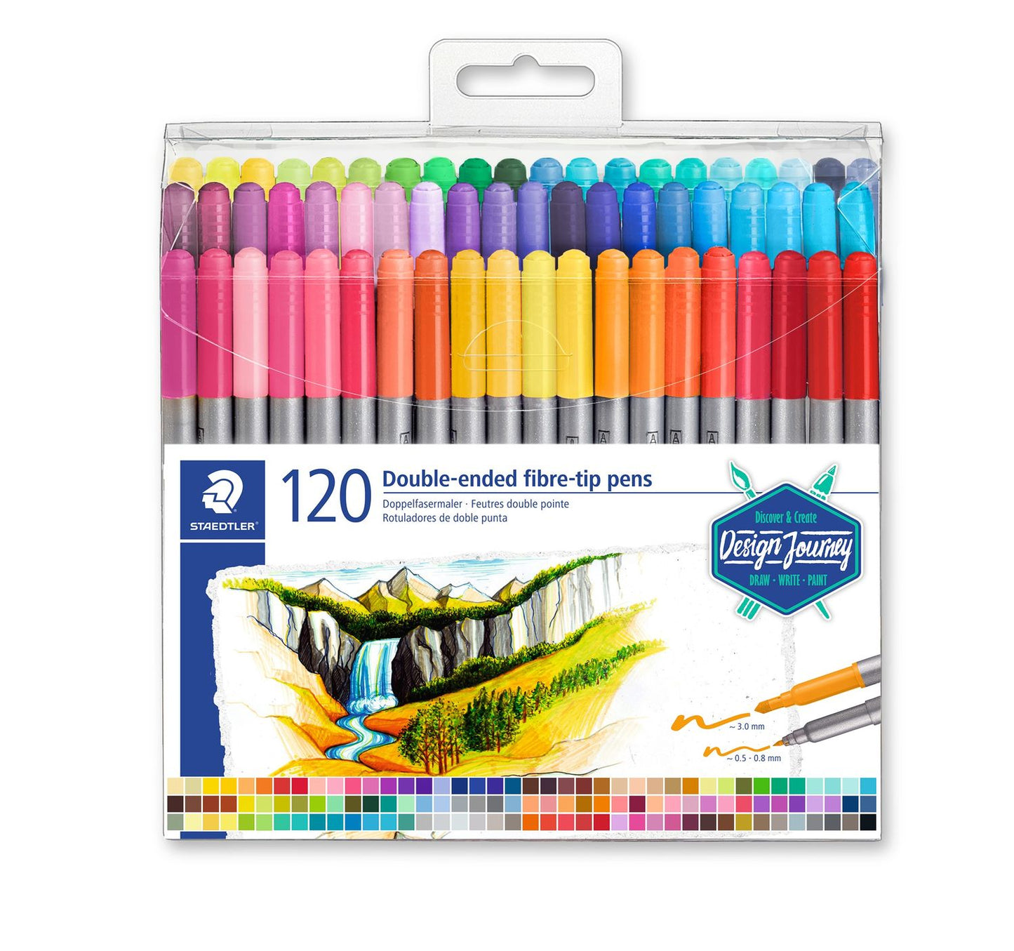 Staedtler Double-ended fibre-tip pen 120pcs