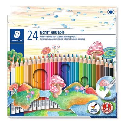 Staedtler Erasable Coloured Pencils 24pcs