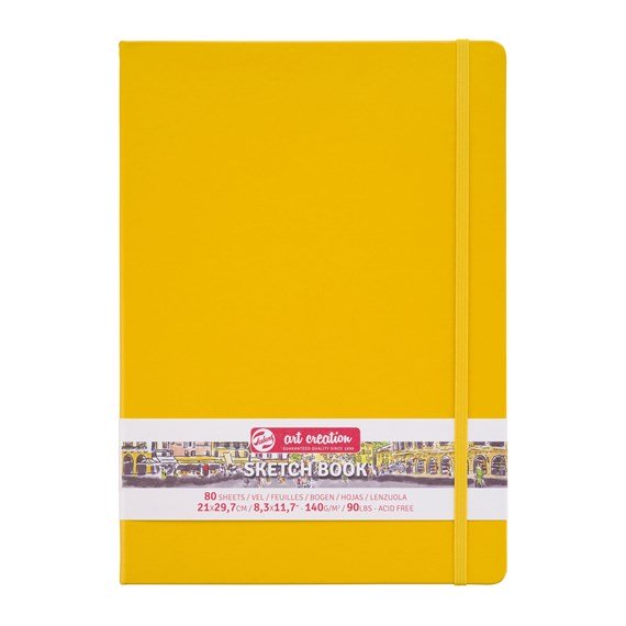 Art Creation Sketchbook Golden Yellow 21x30