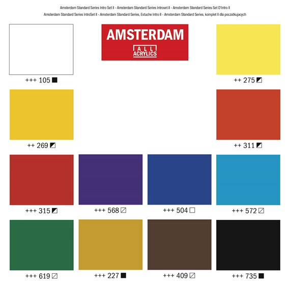 Amsterdam Acrylics 12x20ml Set 17820412