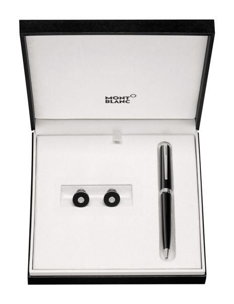 Montblanc PIX SET - Ballpoint Pen and Cufflinks 117598 - Black