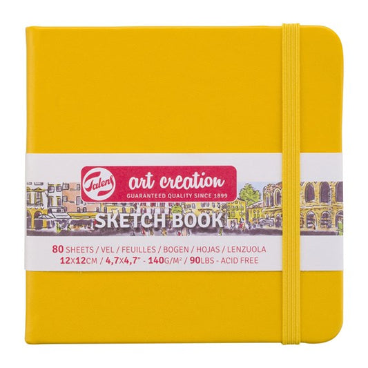 Art Creation Sketchbook Golden Yellow 12x12