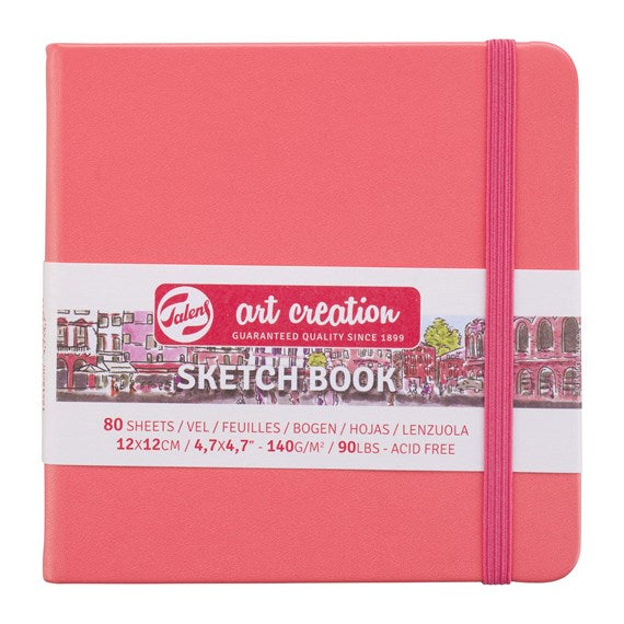 Art Creation Sketchbook Coral Red 12x12