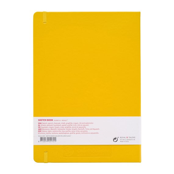Art Creation Sketchbook Golden Yellow 21x30