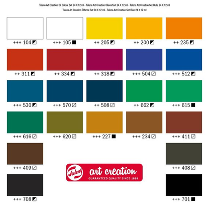 Art Creation Oil Colour Set 24x12ml 9020124M