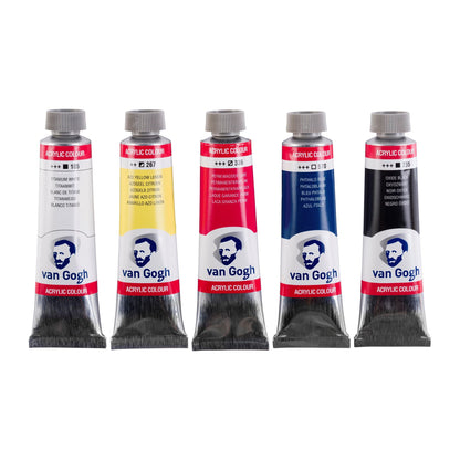 Van Gogh Acrylic colour primary mixing set | 5 x 40 ml