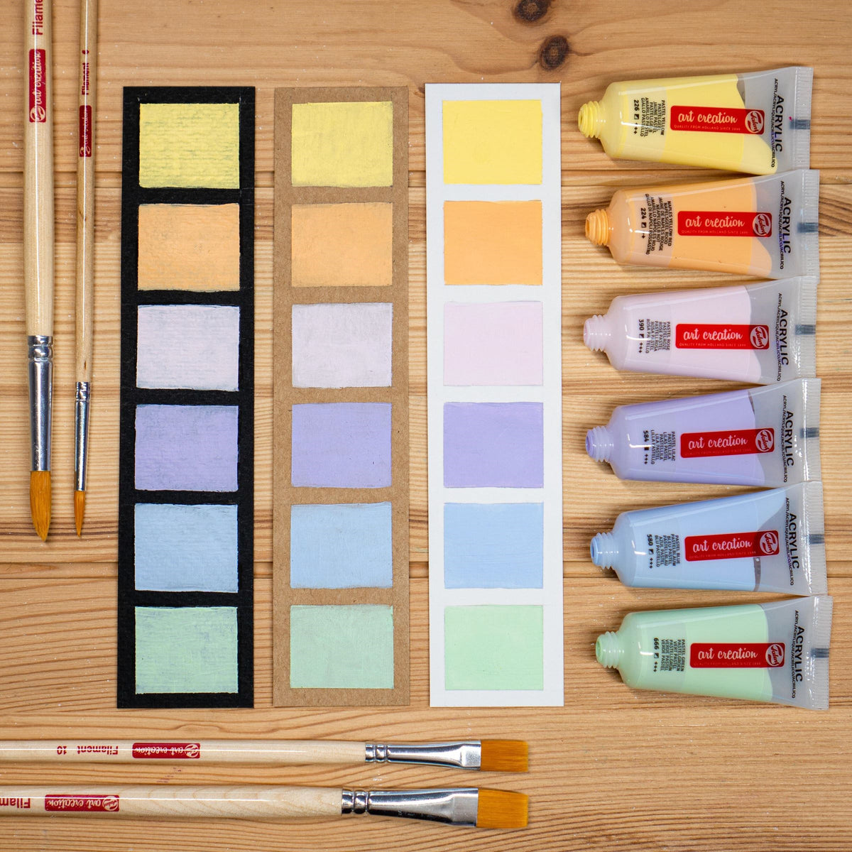 Art Creation Acrylic colour set Pastel | 6 x 12 ml