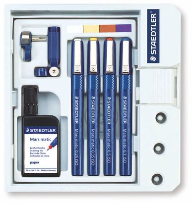 Staedtler Technical Pen Set - 700 S4 M - Rapitograf