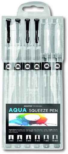 Molotow Aqua Squeeze Pen Set Empty Marker