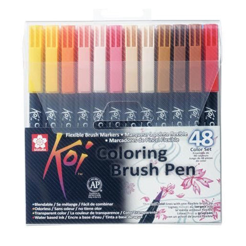 Sakura Koi Coloring Brush Pen set | 48 colours